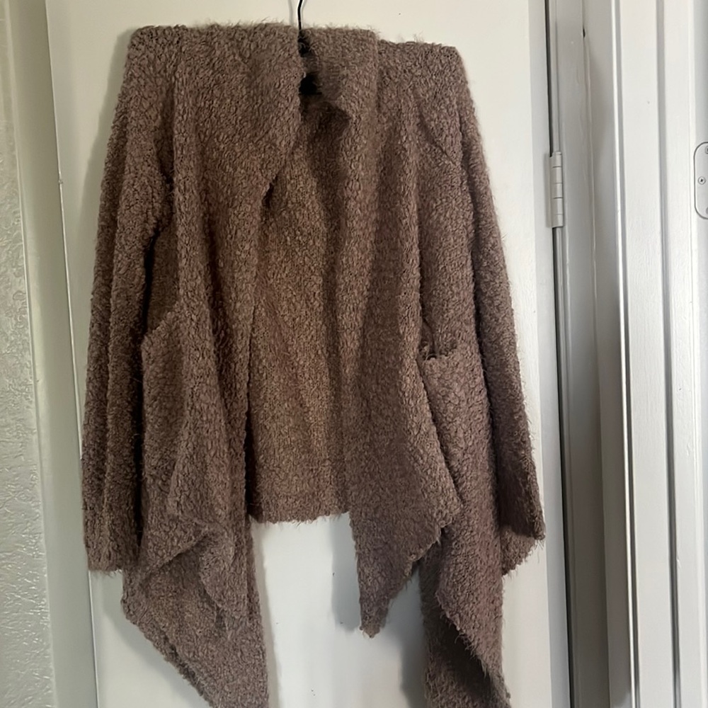 Pink lily chunky cardigan